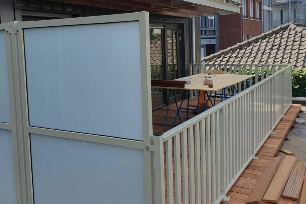 Aluminium hekwerk balkon