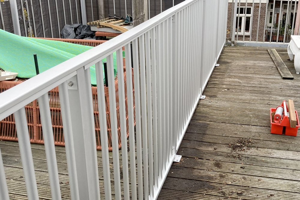 aluminium balustrade in Amsterdam
