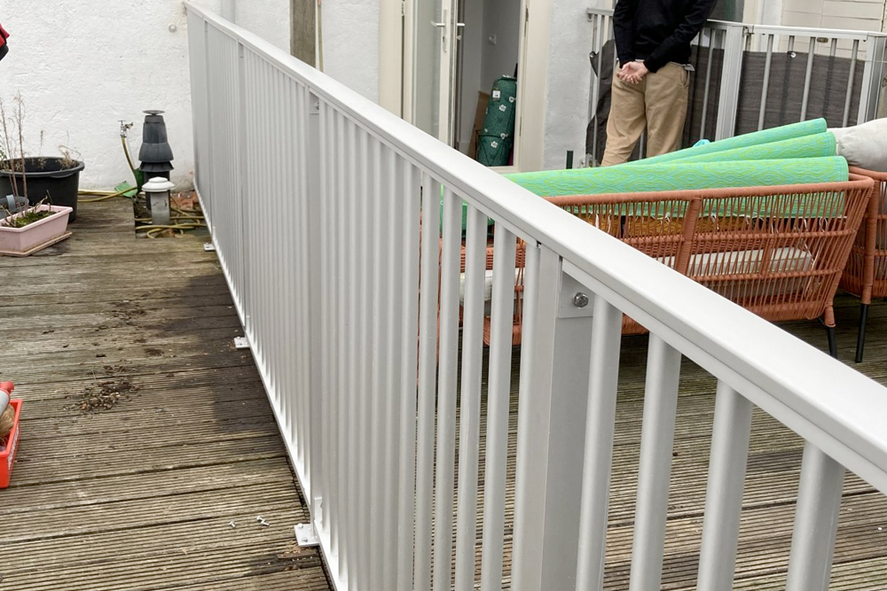 aluminium balustrade in Amsterdam