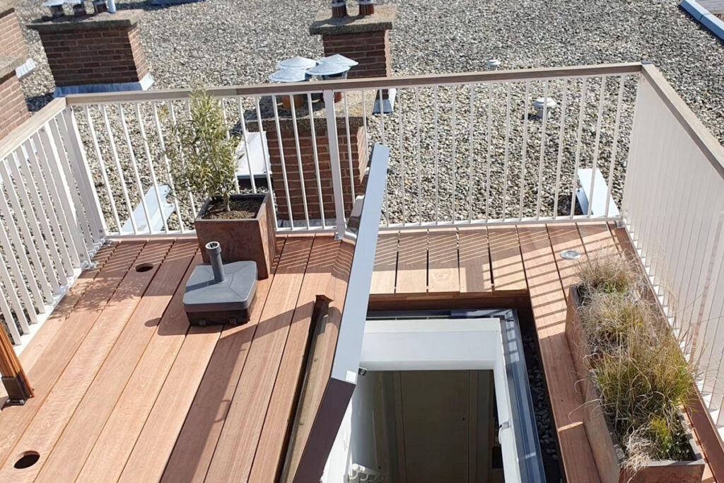 Dakterras hekwerk laten plaatsen