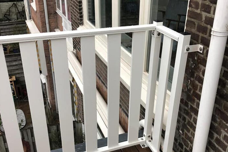 Balustrade Lamellenhek breed