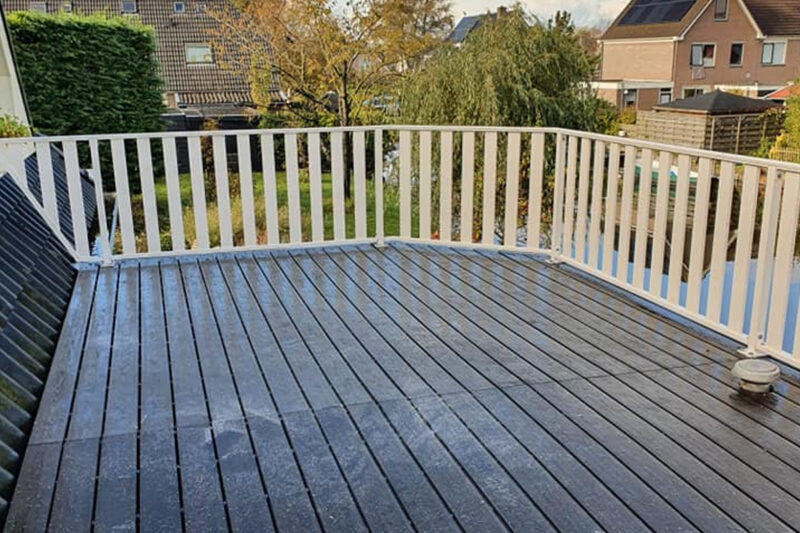 Balustrade Lamellenhek breed