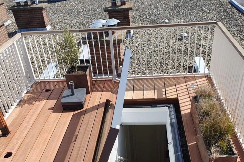 Balustrade striphekwerk breed