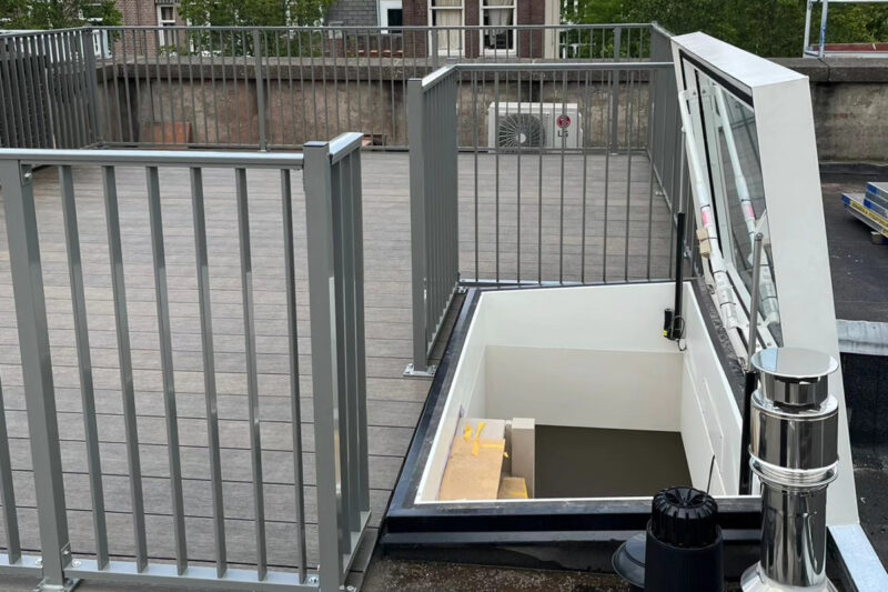 Balustrade striphekwerk breed