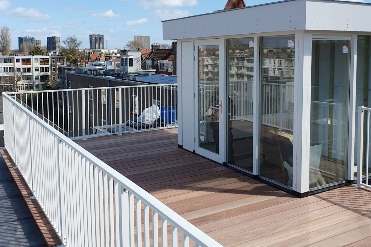 Het perfecte dakterras hekwerk van aluminium