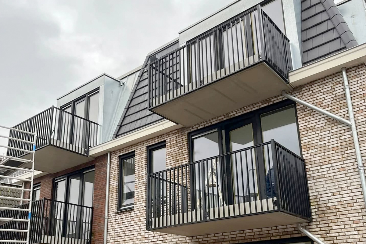 Aluminium balustrades voor balkons