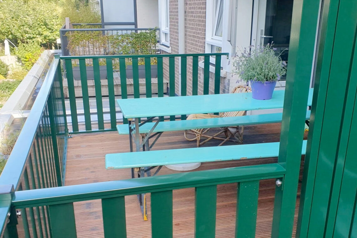 Dakterras plaatsen op een plat dak