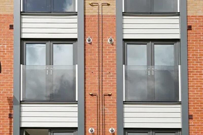 Frans balkonhek glas