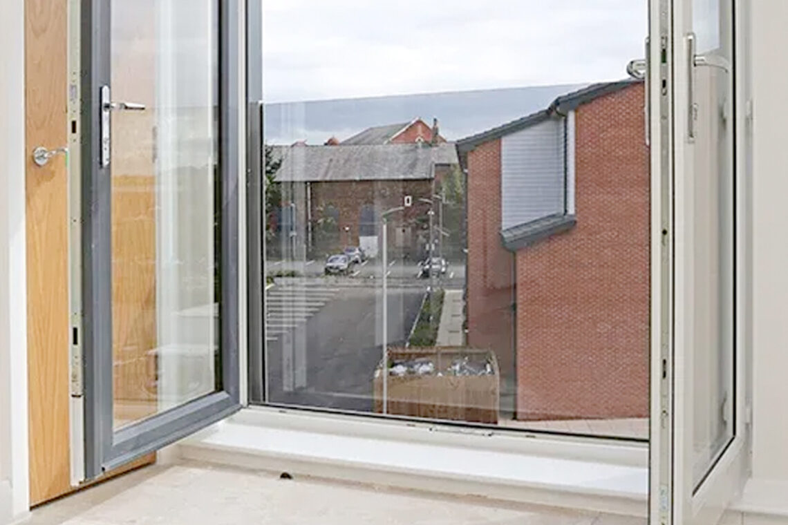 Glazen Frans balkonhek