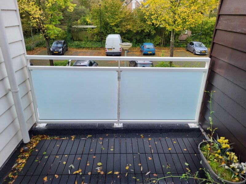 glazen balustrade exclusief