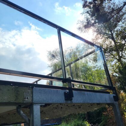 Glazen balustrade luxe