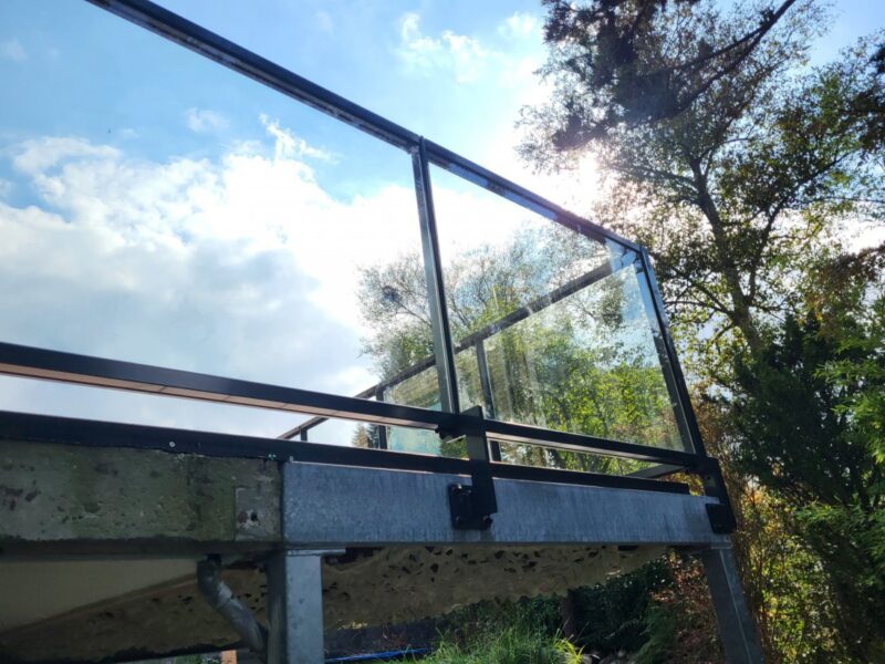 Glazen balustrade luxe