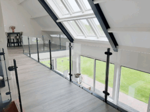Glazen balustrade premium binnen