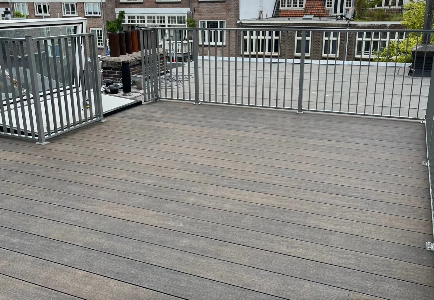 Balustrades en vloeren voor dakterras