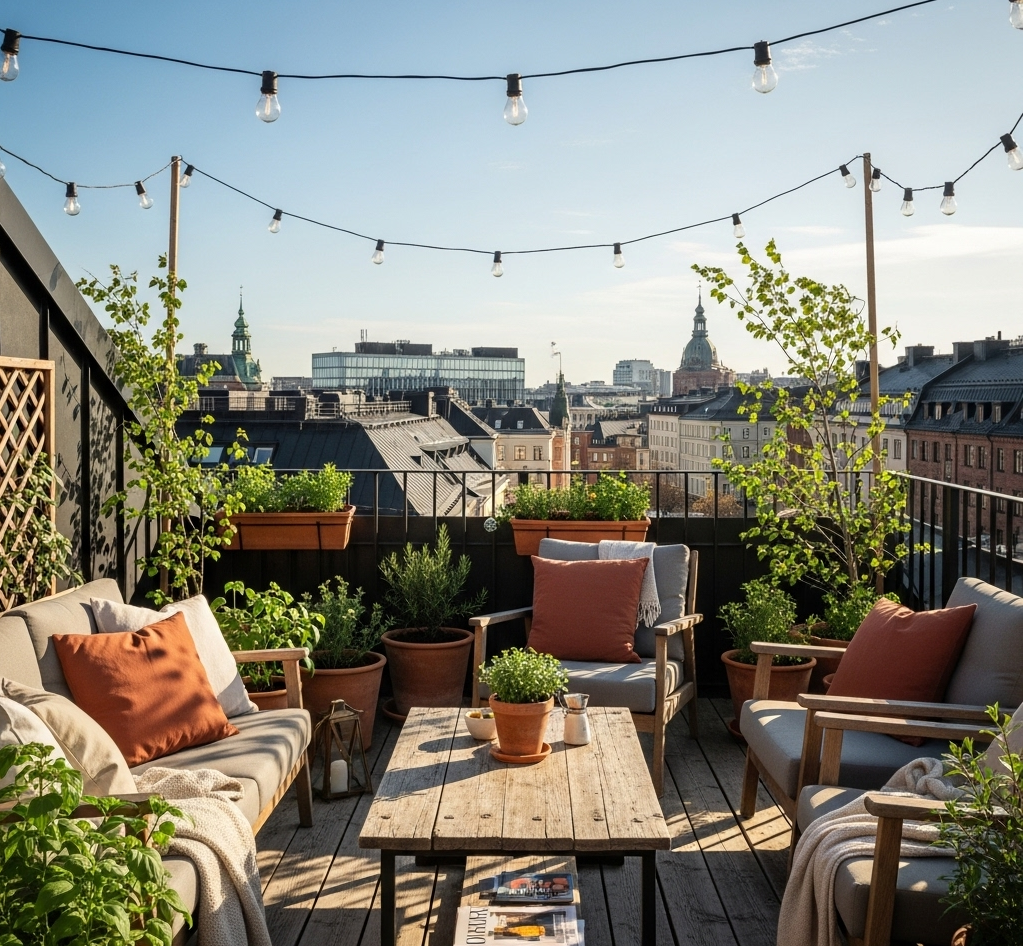 Gezellig dakterras