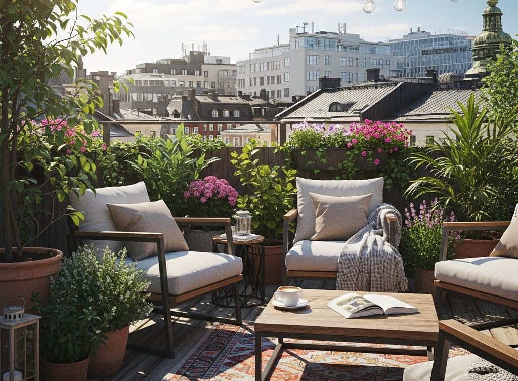 Hoe maak je een dakterras gezellig?