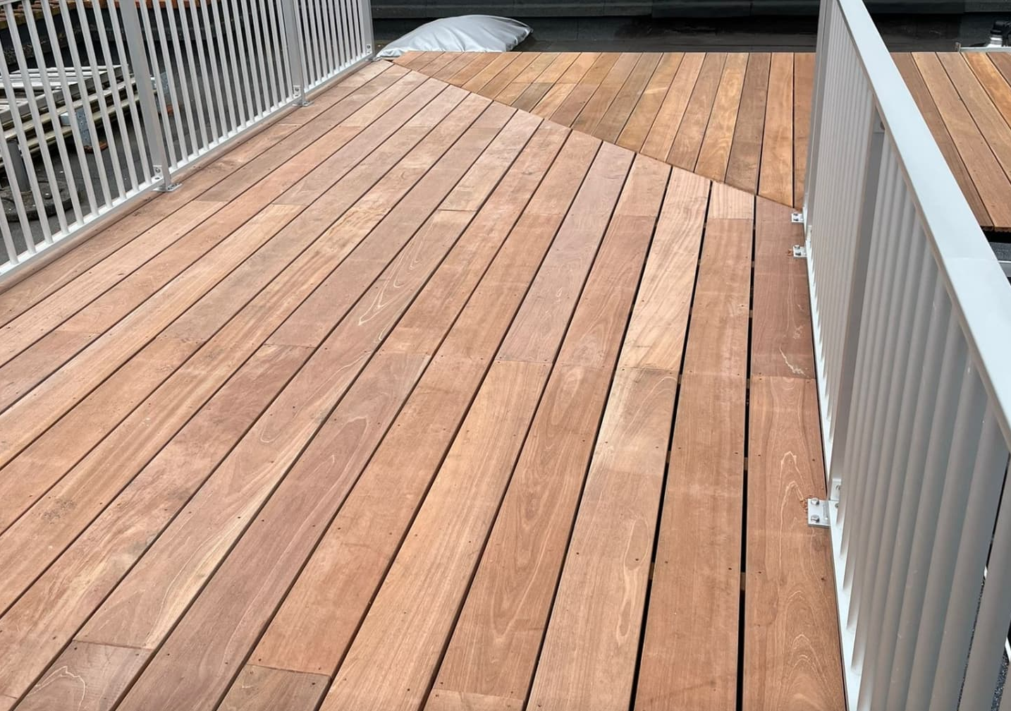 Houten vloer voor dakterras
