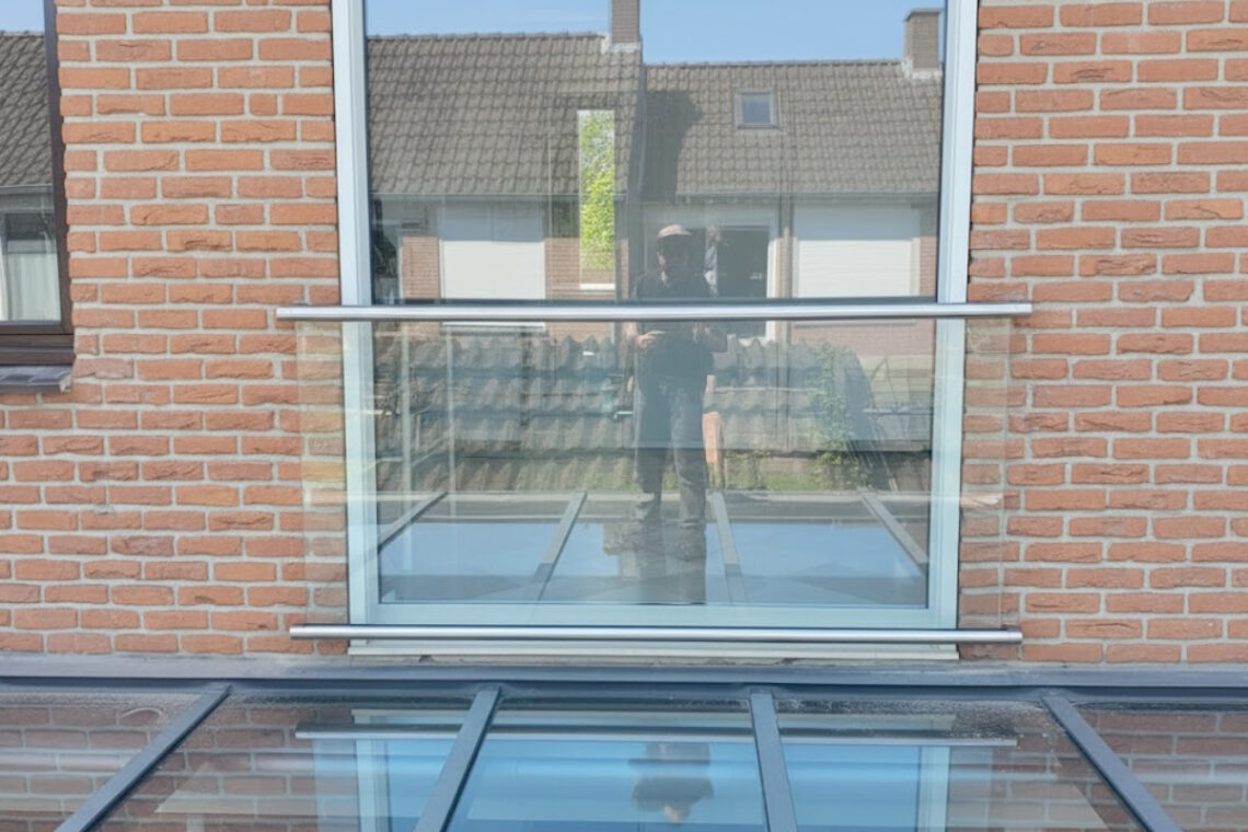 Prijs Frans balkonhek met glas