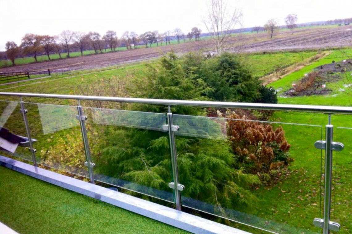 RVS balustrade met glas kopen