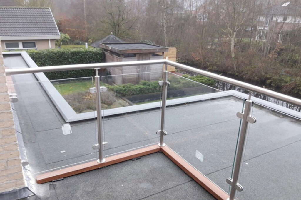RVS balustrade met glas kopen