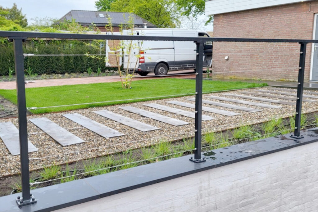 RVS draad balustrade