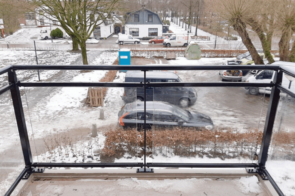 Balkonhek met glas online bestellen