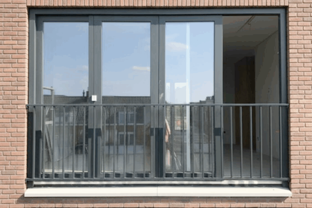 Frans balkon met spijlen