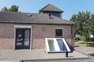 Kunststof vlonder op dakterras