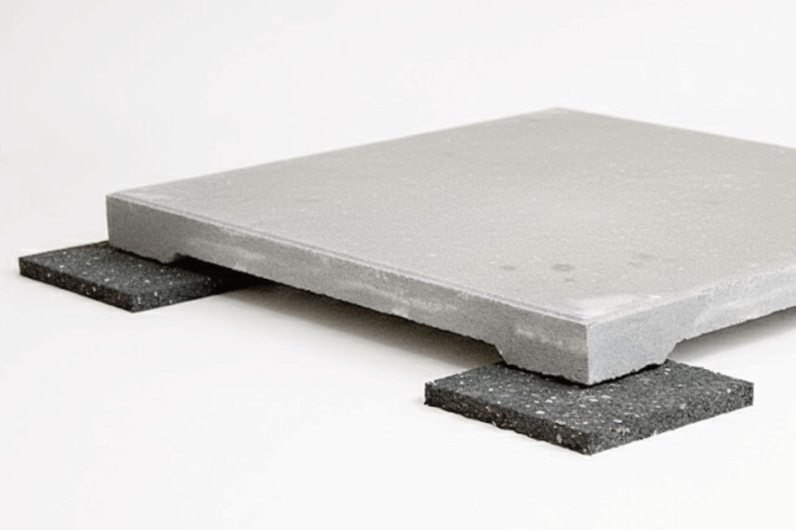 Rubberen onderlegger tegeldrager