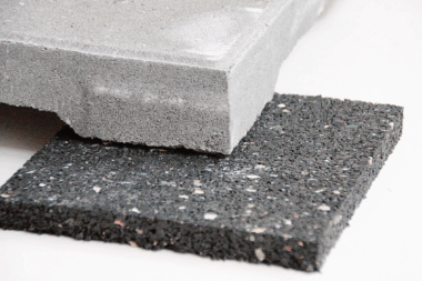 Tegeldragers van rubber 10x10 cm