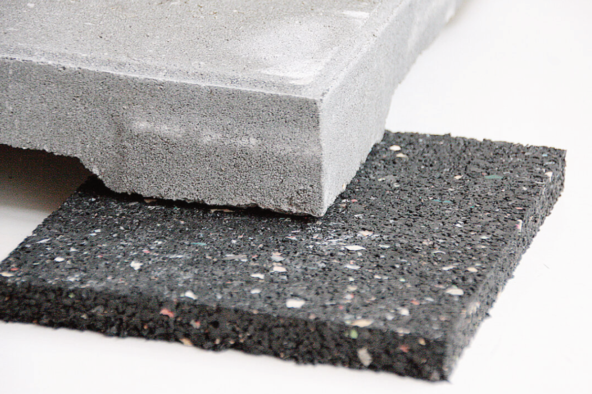 Tegeldragers van rubber 10×10 cm