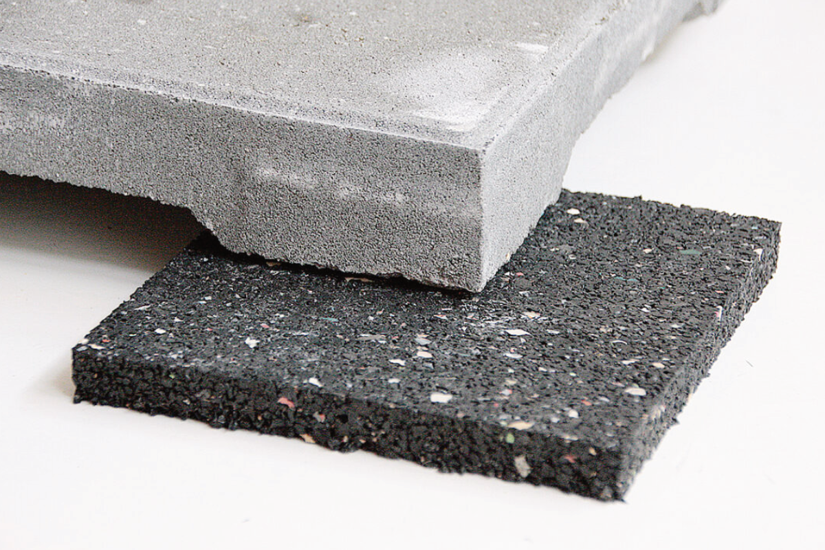 Tegeldragers van rubber 15×15 cm