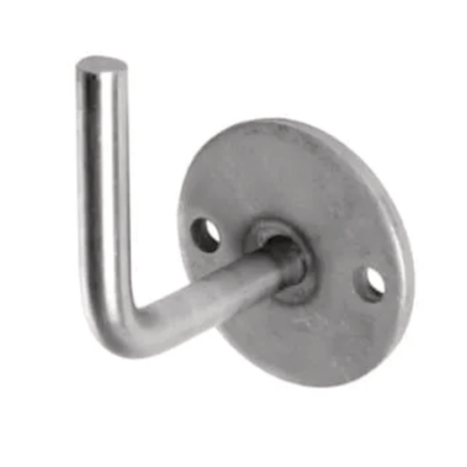 Trapleuninghouder Rond Onbehandeld Staal