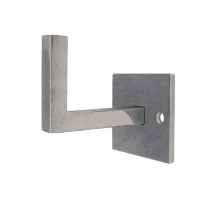 Trapleuninghouder vierkant staal met gaten