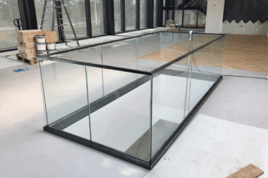Vide balustrade met glas bestellen