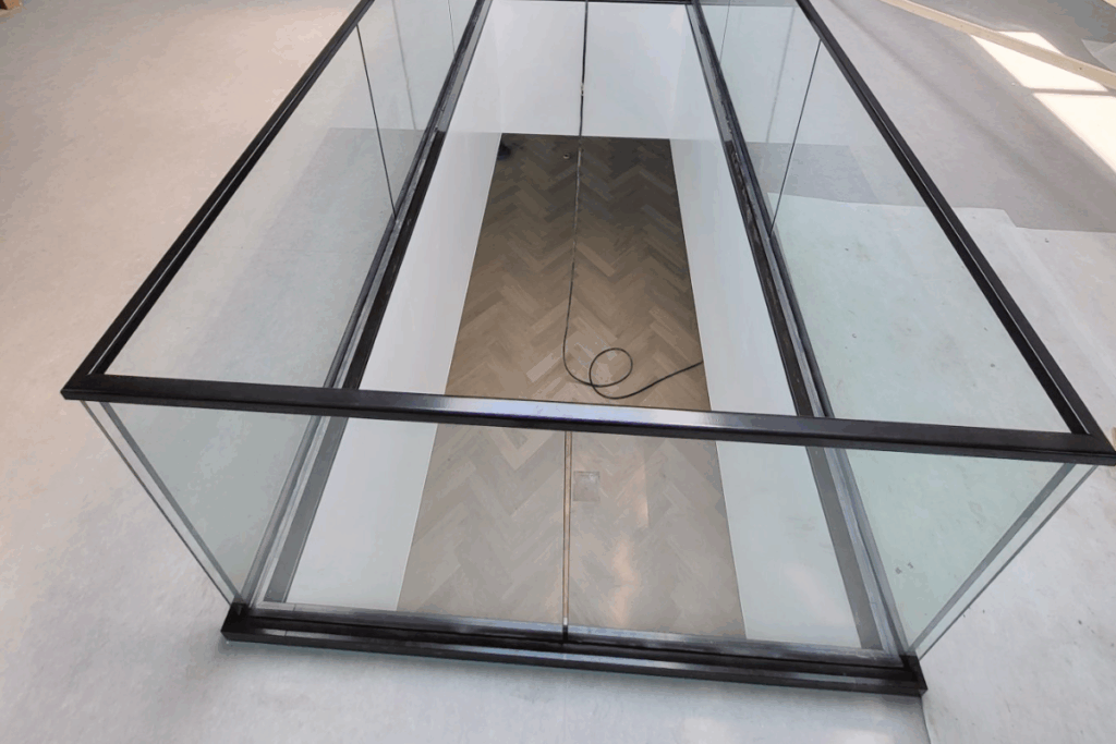 Vide balustrade met glas bestellen