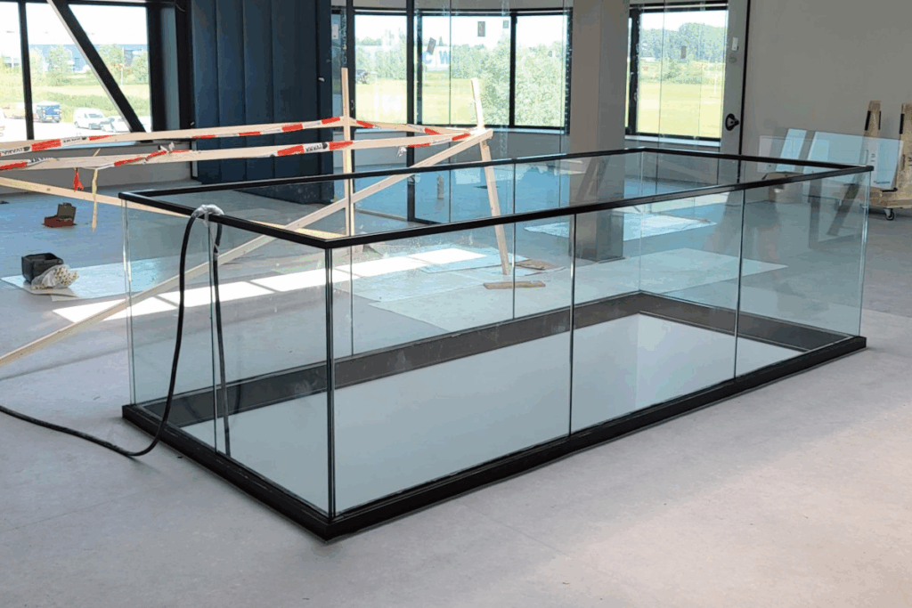 Vide balustrade met glas bestellen