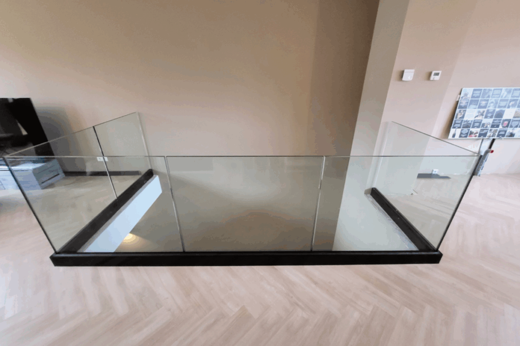 Vide balustrade met glas kopen