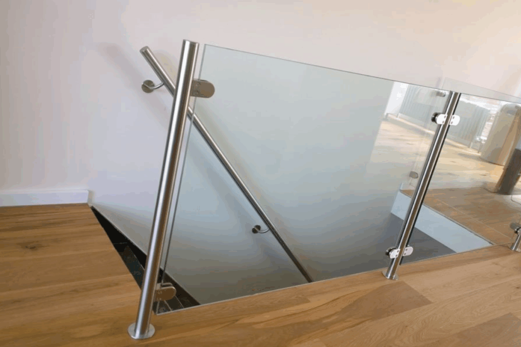 Voordelen glazen balustrade om een trapgat
