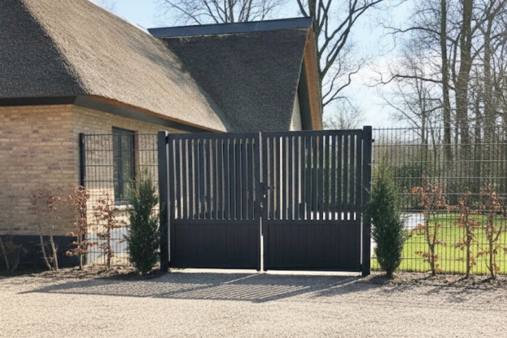 Dubbele tuinpoort aluminium
