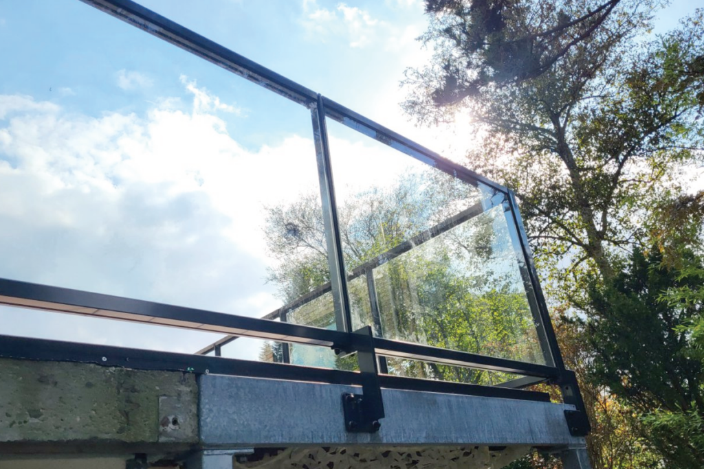 Glazen balustrade in Leeuwarden