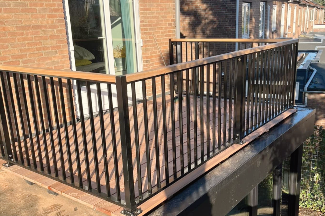 Houten leuning voor balustrades