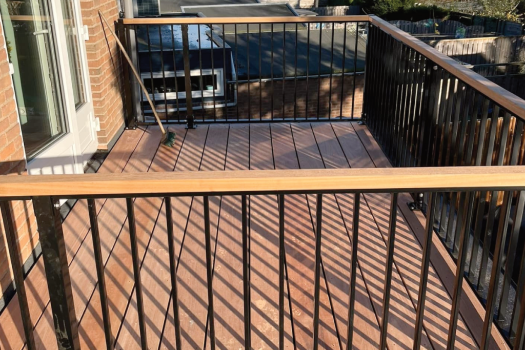 Houten leuning voor balustrades