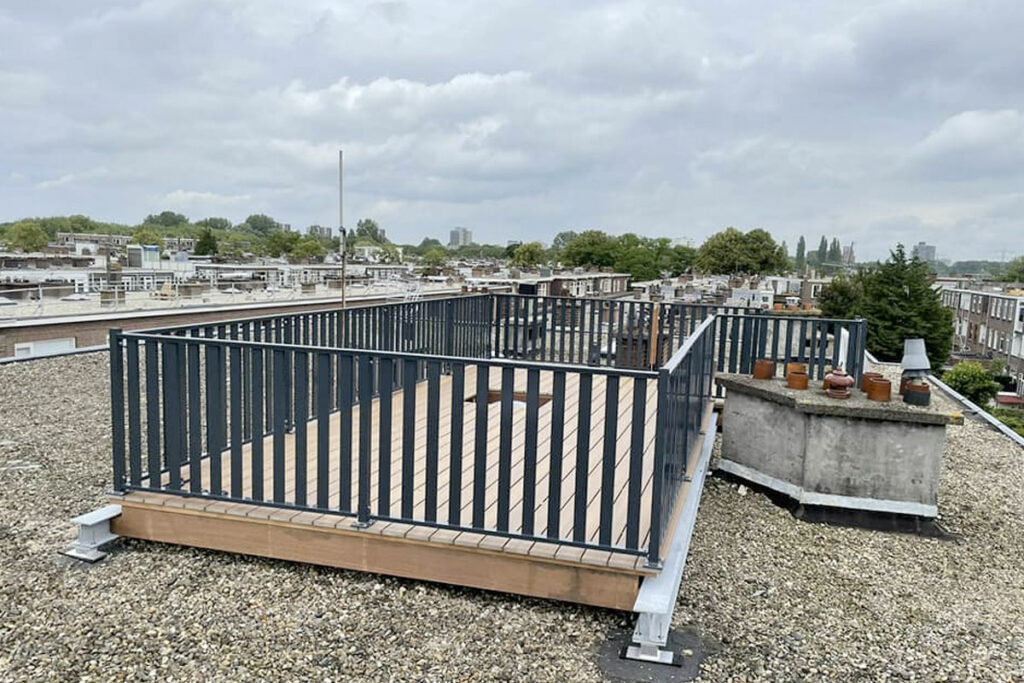 Moderne aluminium balustrades uit voorraad