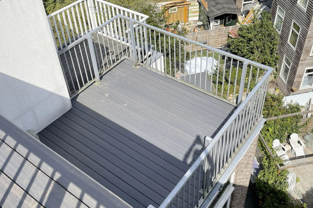 Moderne aluminium balustrades uit voorraad